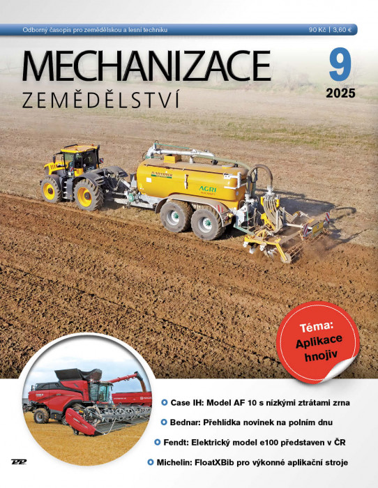 Obálka časopisu Mechanizace zemědělství