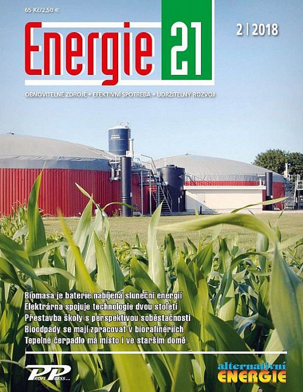 Obálka titulu Energie 21/Alternativní energie - vydání č. 2/2018