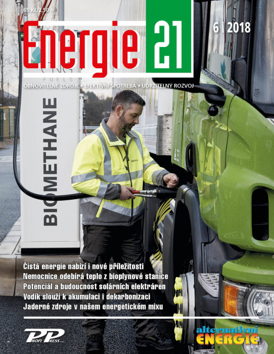 Obálka titulu Energie 21/Alternativní energie - vydání č. 6/2018