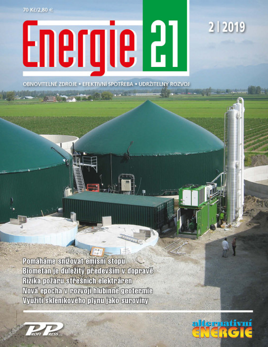 Obálka titulu Energie 21/Alternativní energie - vydání č. 2/2019