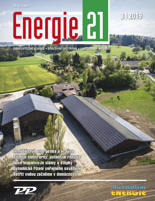 Obálka titulu Energie 21/Alternativní energie - vydání č. 3/2019