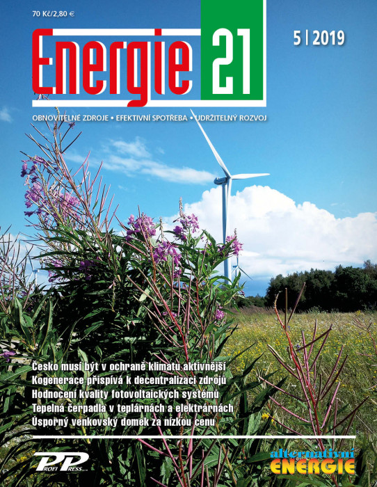 Obálka titulu Energie 21/Alternativní energie - vydání č. 5/2019