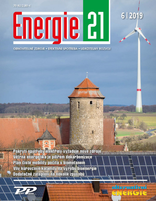 Obálka titulu Energie 21/Alternativní energie - vydání č. 6/2019