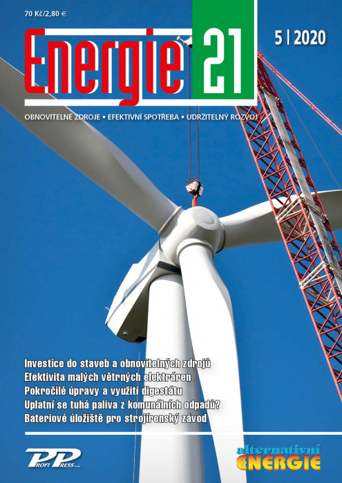 Obálka titulu Energie 21/Alternativní energie - vydání č. 5/2020