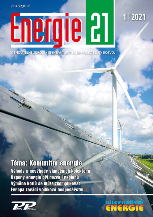 Obálka titulu Energie 21/Alternativní energie - vydání č. 1/2021