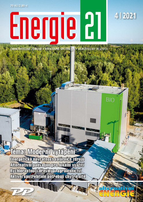 Obálka titulu Energie 21/Alternativní energie - vydání č. 4/2021