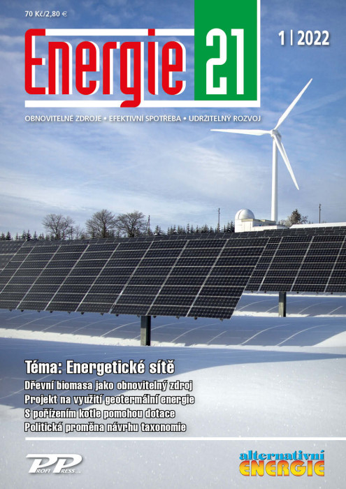 Obálka titulu Energie 21/Alternativní energie - vydání č. 1/2022