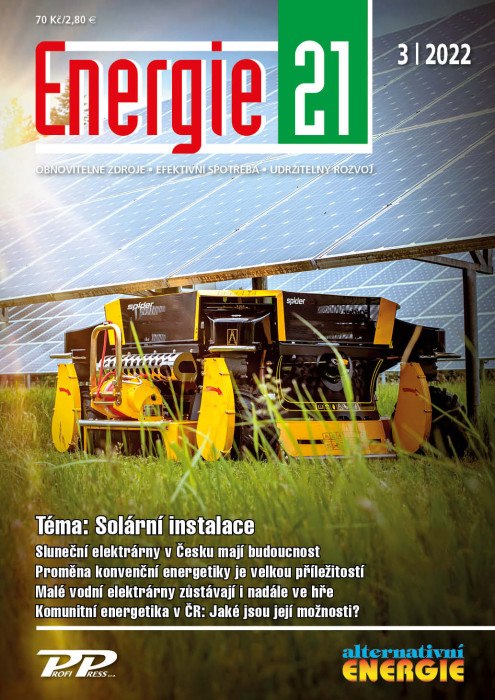 Obálka titulu Energie 21/Alternativní energie - vydání č. 3/2022