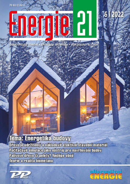 Obálka titulu Energie 21/Alternativní energie - vydání č. 6/2022