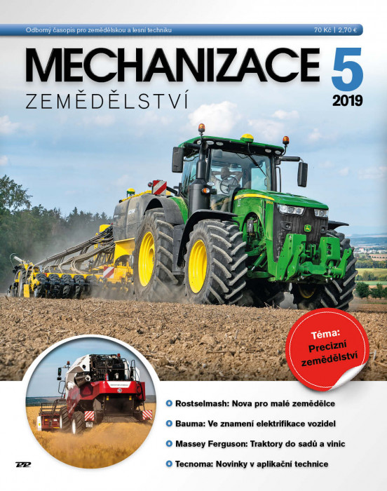 Obálka titulu Mechanizace zemědělství - vydání č. 5/2019