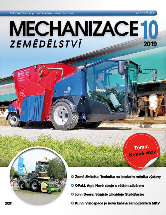 Obálka titulu Mechanizace zemědělství - vydání č. 10/2019