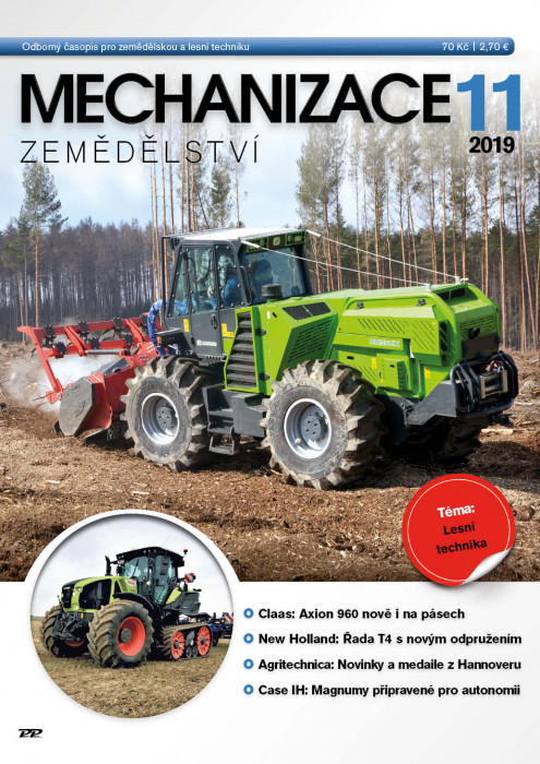 Obálka titulu Mechanizace zemědělství - vydání č. 11/2019
