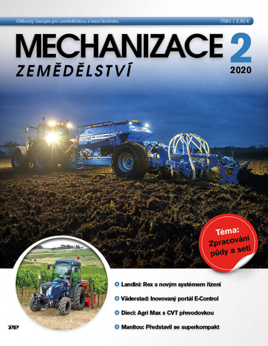 Obálka titulu Mechanizace zemědělství - vydání č. 2/2020