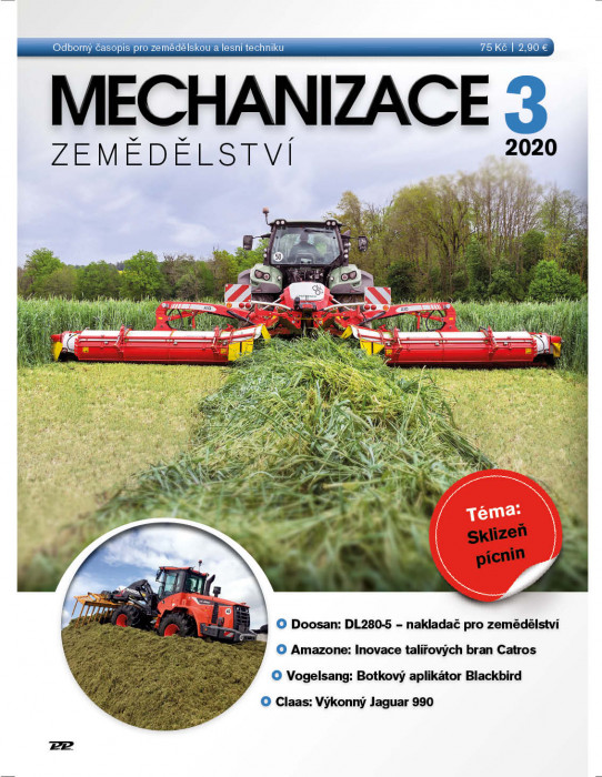 Obálka titulu Mechanizace zemědělství - vydání č. 3/2020