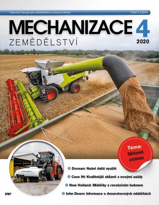 Obálka titulu Mechanizace zemědělství - vydání č. 4/2020