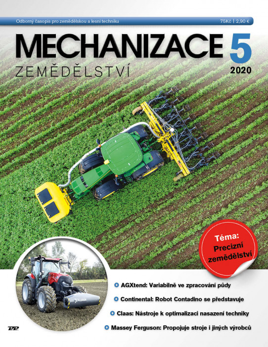 Obálka titulu Mechanizace zemědělství - vydání č. 5/2020