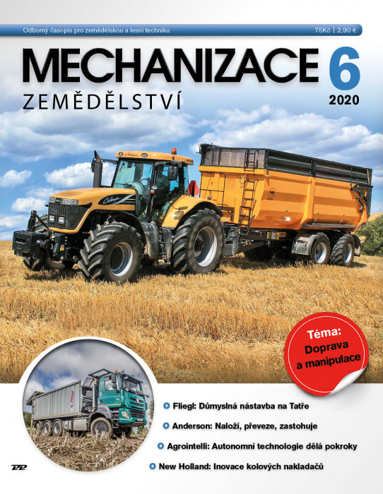 Obálka titulu Mechanizace zemědělství - vydání č. 6/2020