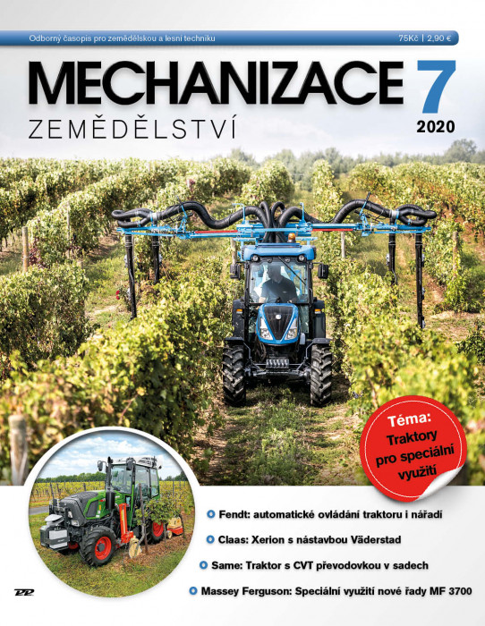 Obálka titulu Mechanizace zemědělství - vydání č. 7/2020