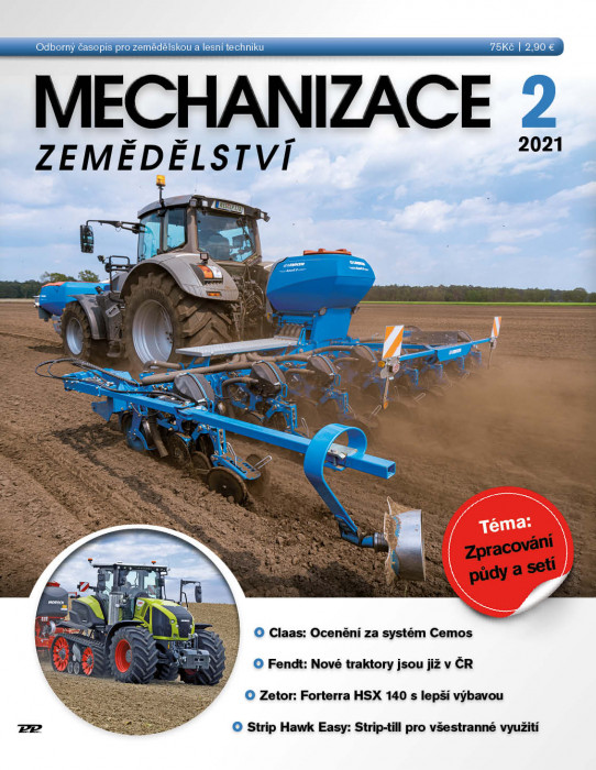 Obálka titulu Mechanizace zemědělství - vydání č. 2/2021