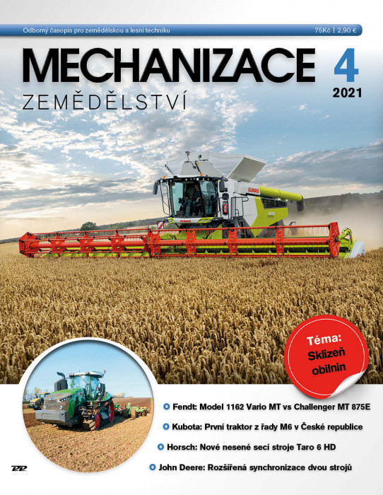 Obálka titulu Mechanizace zemědělství - vydání č. 4/2021