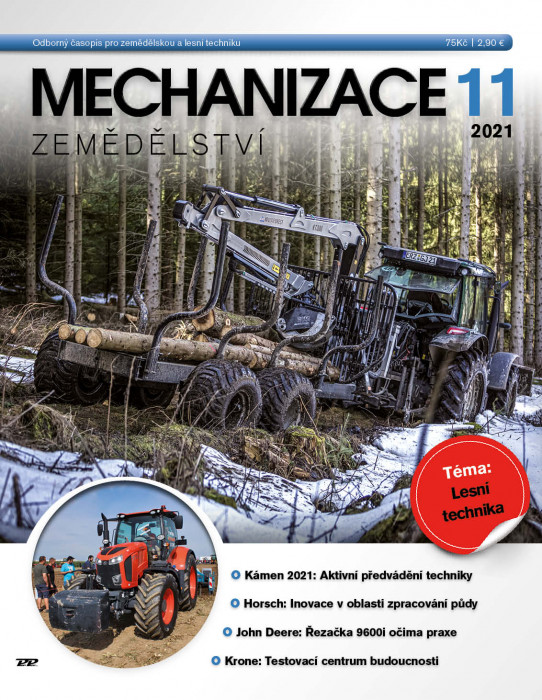 Obálka titulu Mechanizace zemědělství - vydání č. 11/2021