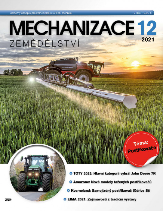 Obálka titulu Mechanizace zemědělství - vydání č. 12/2021