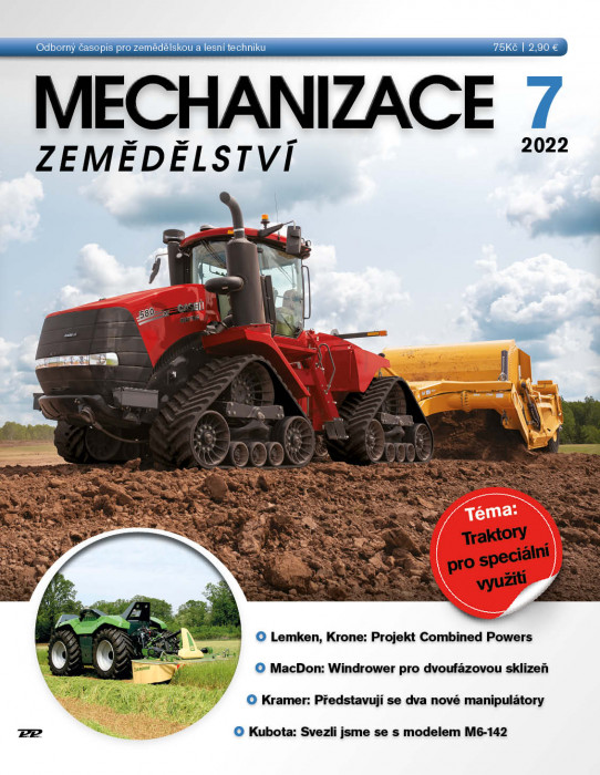 Obálka titulu Mechanizace zemědělství - vydání č. 7/2022