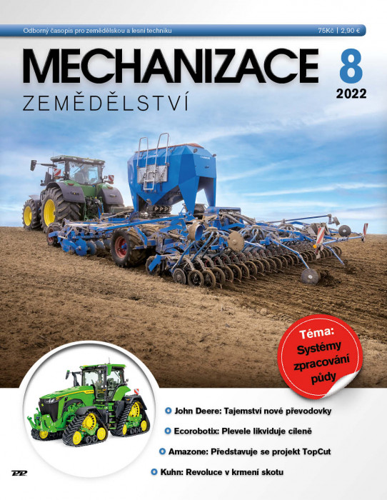Obálka titulu Mechanizace zemědělství - vydání č. 8/2022
