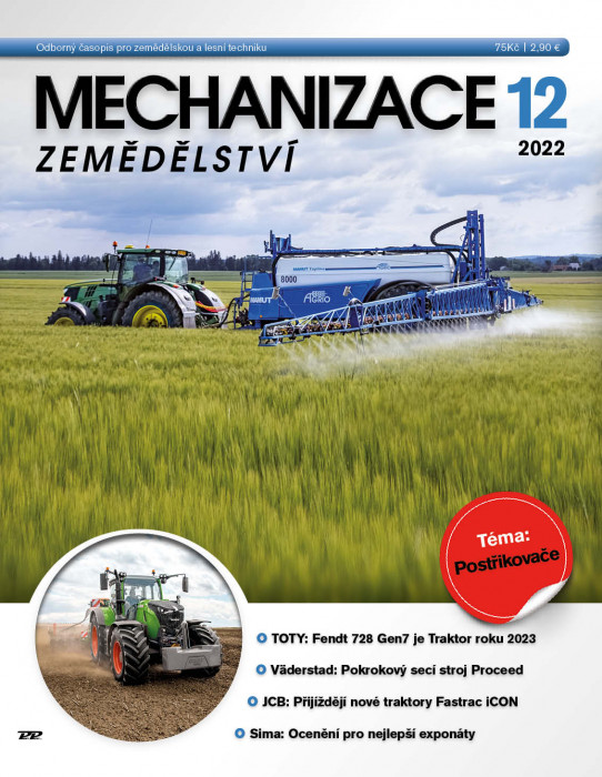 Obálka titulu Mechanizace zemědělství - vydání č. 12/2022