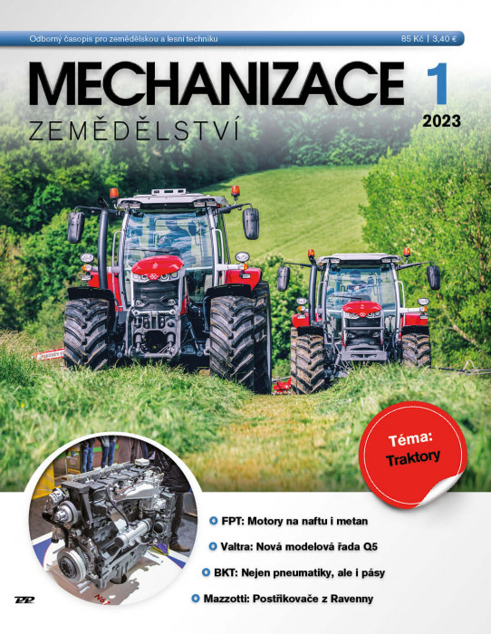 Obálka titulu Mechanizace zemědělství - vydání č. 1/2023