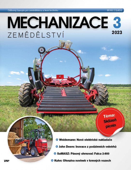 Obálka titulu Mechanizace zemědělství - vydání č. 3/2023