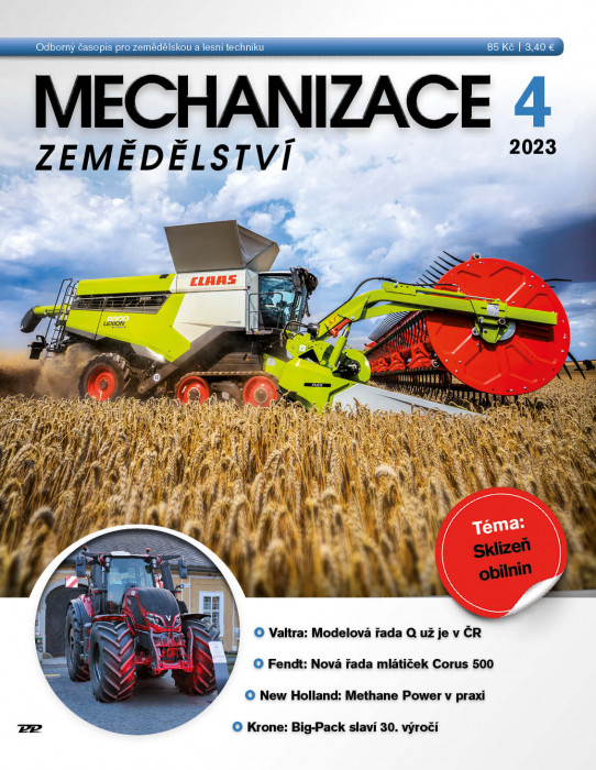 Obálka titulu Mechanizace zemědělství - vydání č. 4/2023