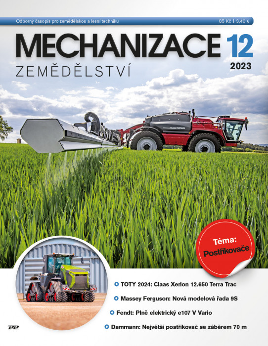 Obálka titulu Mechanizace zemědělství - vydání č. 12/2023