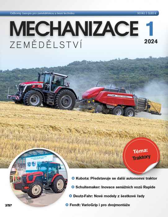 Obálka titulu Mechanizace zemědělství - vydání č. 1/2024