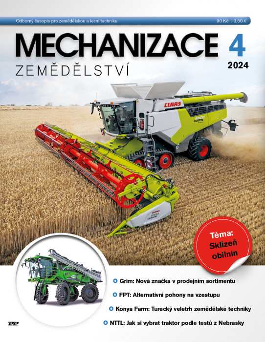 Obálka časopisu Mechanizace zemědělství