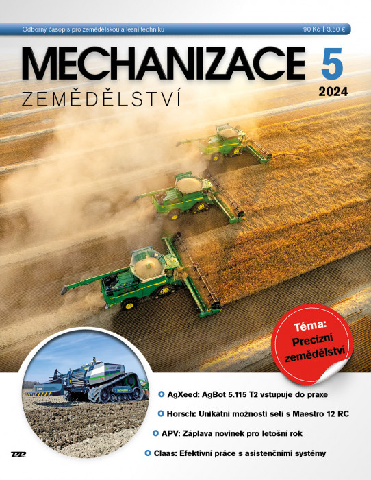 Obálka titulu Mechanizace zemědělství - vydání č. 5/2024