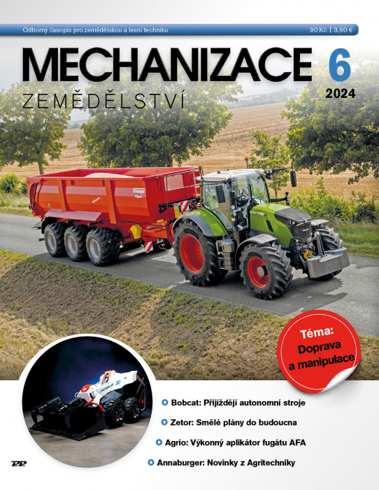 Obálka titulu Mechanizace zemědělství - vydání č. 6/2024