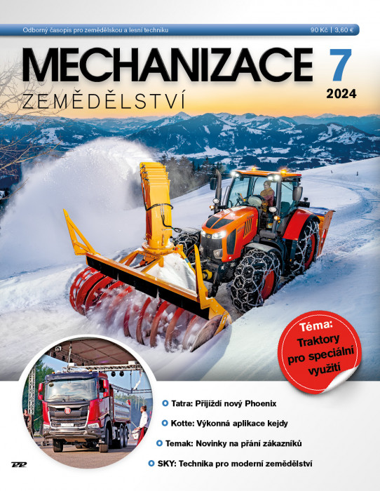 Obálka časopisu Mechanizace zemědělství