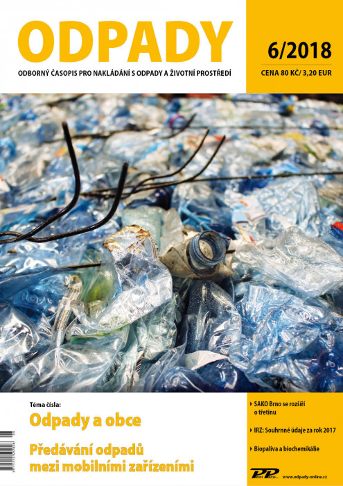 Obálka titulu Odpady - vydání č. 6/2018