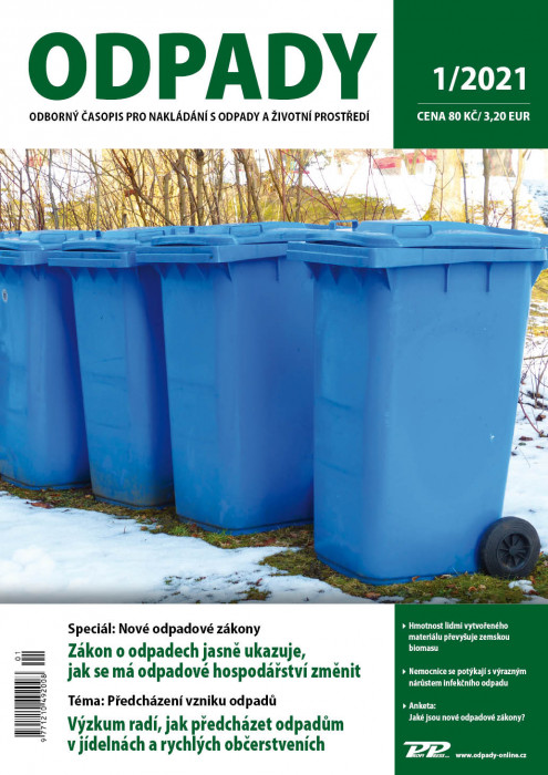 Obálka titulu Odpady - vydání č. 1/2021