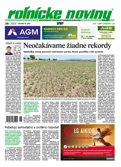 Obálka titulu Rolnické noviny