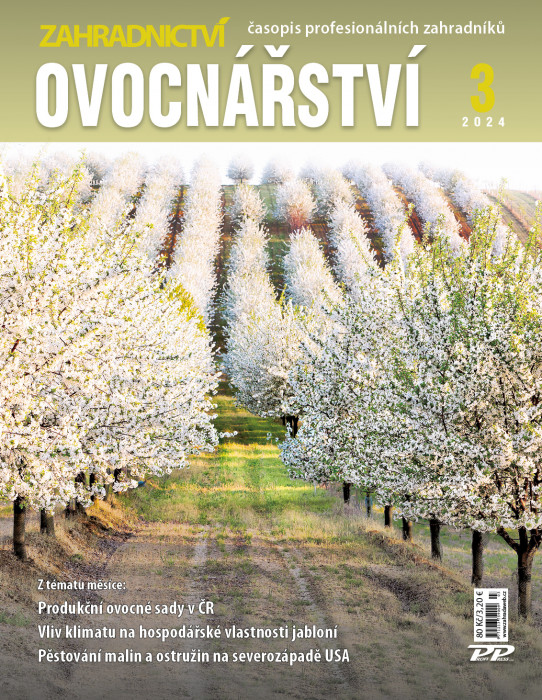 Obálka časopisu Zahradnictví Ovocnářství