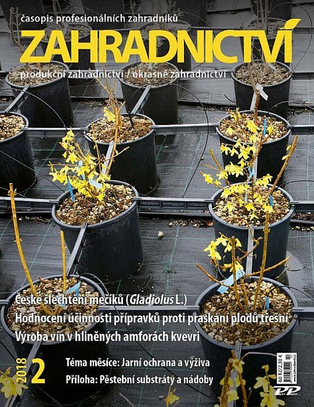 Obálka titulu Zahradnictví - vydání č. 2/2018