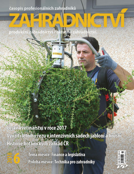 Obálka titulu Zahradnictví - vydání č. 6/2018