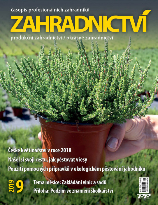 Obálka titulu Zahradnictví - vydání č. 9/2019