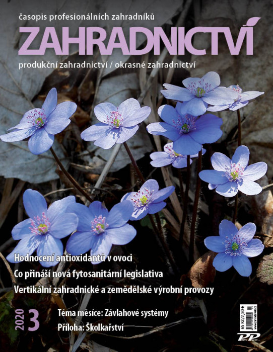 Obálka titulu Zahradnictví - vydání č. 3/2020