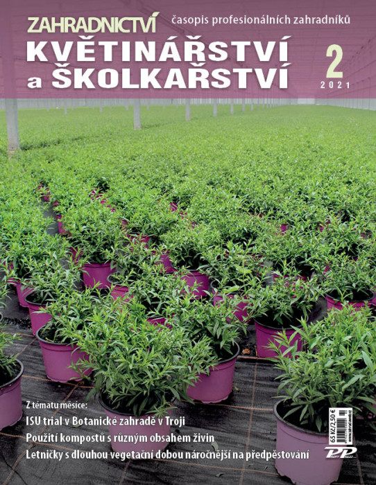 Obálka titulu Zahradnictví - vydání č. 2/2021