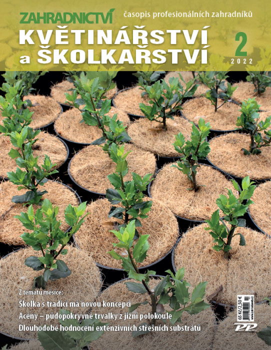 Obálka titulu Zahradnictví - vydání č. 2/2022