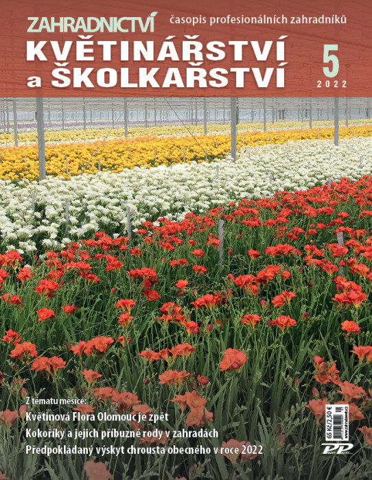 Obálka titulu Zahradnictví - vydání č. 5/2022