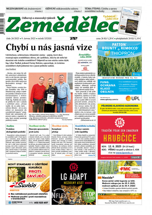 Obálka titulu Zemědělec